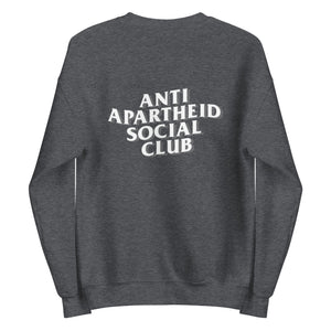 Anti Apartheid Social Club w/ Sleeve Embroidery and Back Design - Size Up for Better Fit