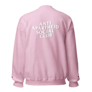 Anti Apartheid Social Club w/ Sleeve Embroidery and Back Design - Size Up for Better Fit