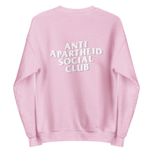 Load image into Gallery viewer, Anti Apartheid Social Club w/ Sleeve Embroidery and Back Design - Size Up for Better Fit