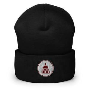 The Brown Capitol Cuffed Beanie