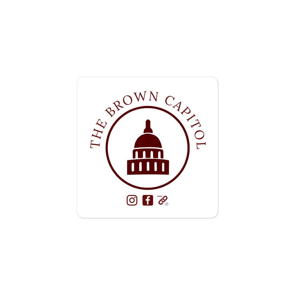 FREE! The Brown Capitol Vinyl Sticker