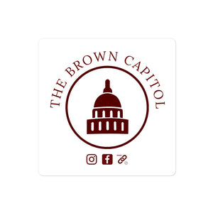 FREE! The Brown Capitol Vinyl Sticker